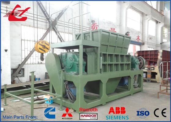 Industrial Metal Shredder with 30 mm Blade Thickness and 16 rpm Speed for Volume Reduction