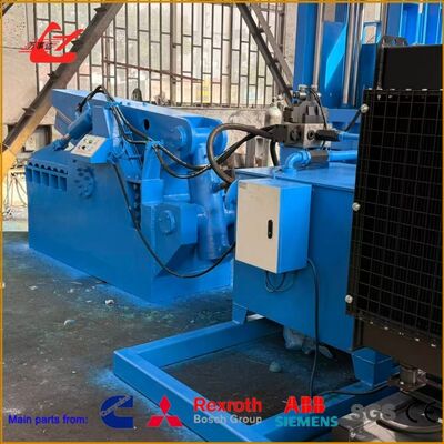 Industrial Waste Metal Cutting Hydraulic Metal Shear 4000KN For Steel Processing Plants With PLC Semi-Automatic Operation