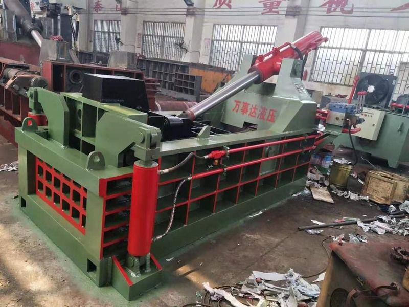 160 Ton Hydraulic Metal Baler: 1600x1000x800mm Chamber,Automatic PLC Control System, Ideal for Steel, Iron, Aluminum, Copper Recycling