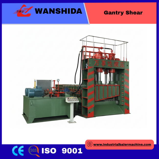 Wanshida Gantry Metal ShearHydraulic Scrap Cutting Powerhouse