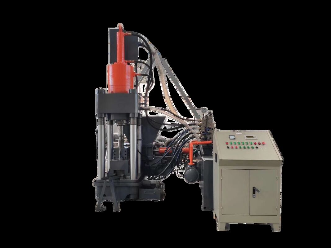 High-Efficiency Y83-3150 Hydraulic Scrap Metal Briquetting Press With 3150kN Nominal Force And 125×(50-60)Mm Briquette Size