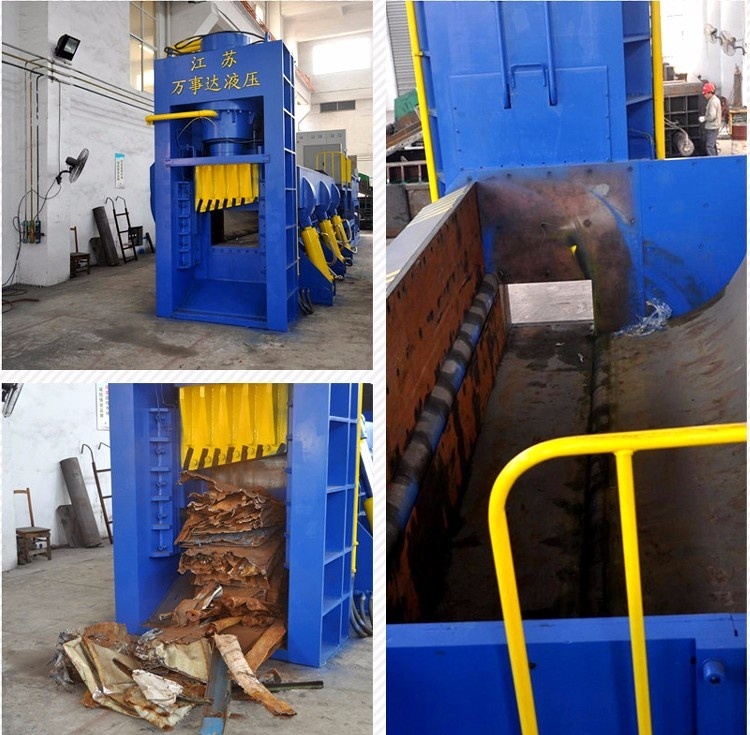 Metal Baler Shear For Scrap Yard With 4000 KN Cutting Force And Automatic PLC Operation System