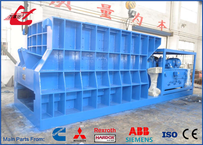 4000kN Horizontal Container Scrap Shear 1400mm Blade Heavy Steel Scrap Processing For Recycling and Steel Mills