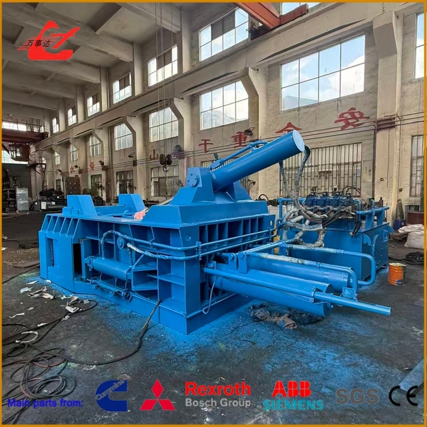 160 Ton Scrap Metal Baling Machine with 1600×1000×800 mm Chamber and Approx. 160-Second Cycle
