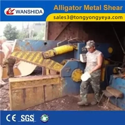 Heavy-Duty Hydraulic Alligator Shear 285mm Maximum Blade Opening For Steel And Scrap Metal Recycling