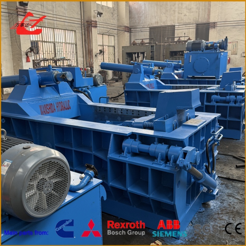 160 Ton Hydraulic Metal Baler with Turn-Out Discharge for 2–3 TPH Scrap Processing